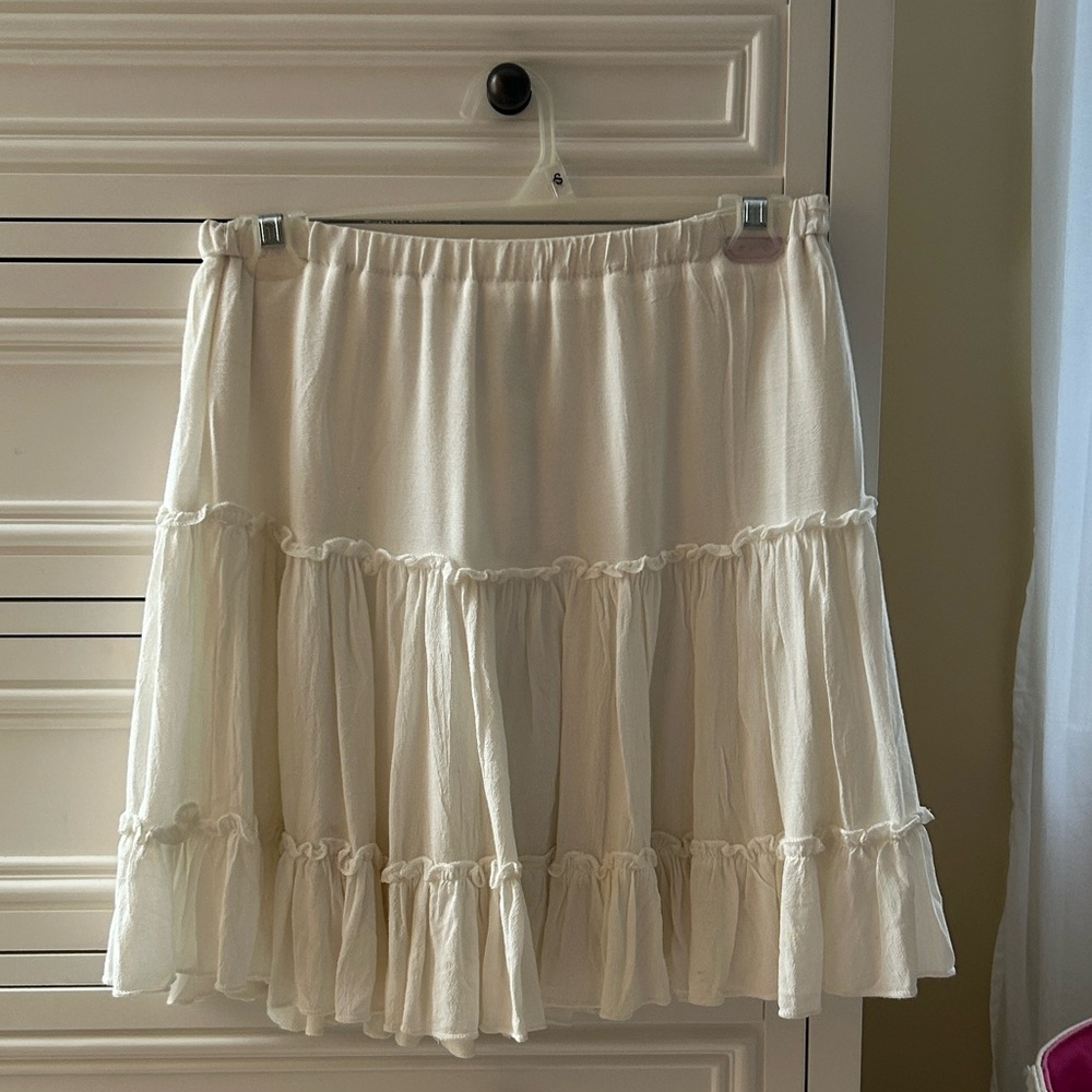 White Flowy Skirt